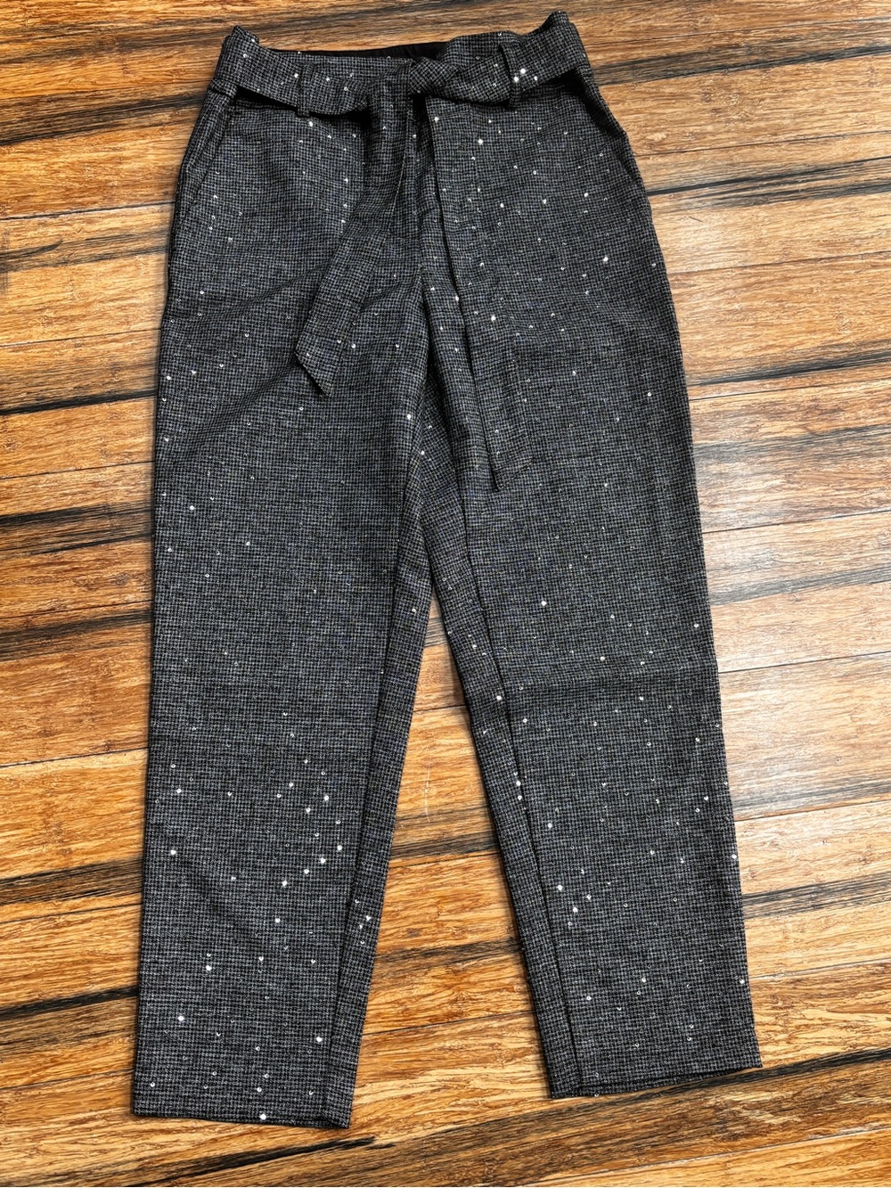 Loft holiday sparkly slacks